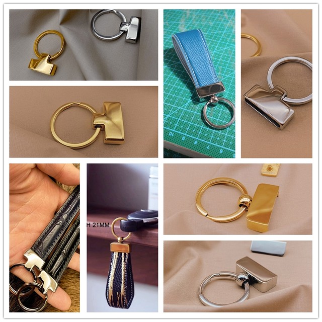 inner width is 15mm, 19mm. 21mm handbag hardware Stainless steel keychain Key  Fob with Split Ring For Wrist Wristlets Tail Clip - AliExpress